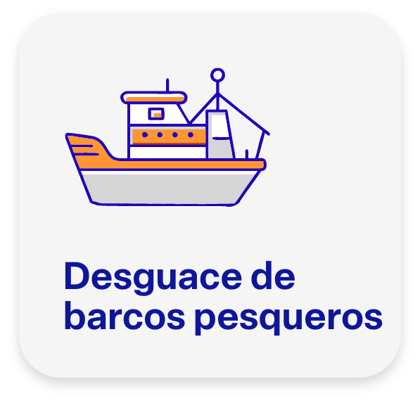 Icono de desguace de barcos pesqueros