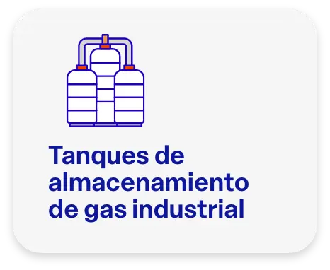 Tanque para almacenamiento seguro de gas industrial