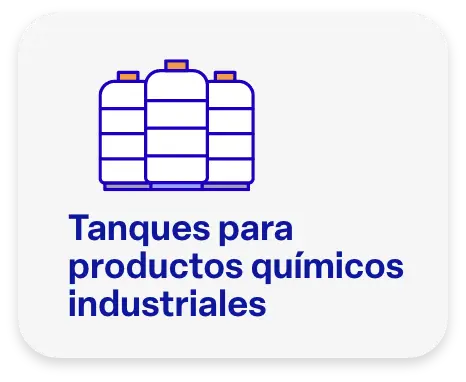 Tanque para productos químicos industriales resistente y seguro