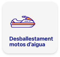 Desballestament de moto d’aigua amb retirada del motor.