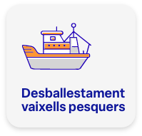 Desballestament estructural de vaixell pesquer.