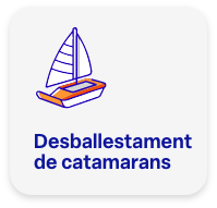 Desballestament de catamarà amb separació dels cascs.