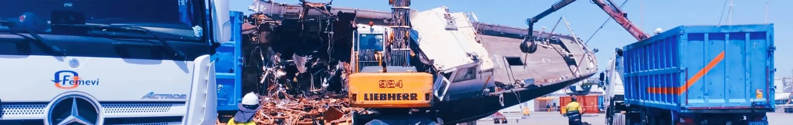 Desguace de embarcaciones y barcos Femevi en Cataluña